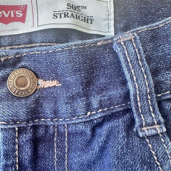 Levi's Relaxed Fit Dark Blue Jeans size 10 - Picture 2 of 6